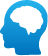 icone de uma cabeça destacando o cérebro, representando o exame de eletroencefalograma