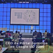 Rafael Figueroa, palestrando no Google I/O