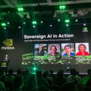 palco do evento nvidia AI day São Paulo