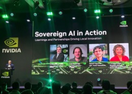 palco do evento nvidia AI day São Paulo