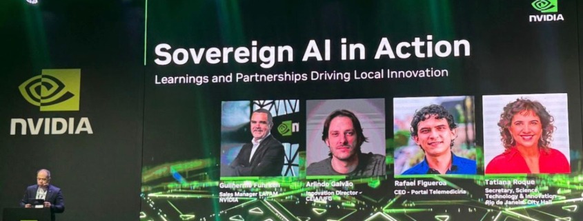 palco do evento nvidia AI day São Paulo