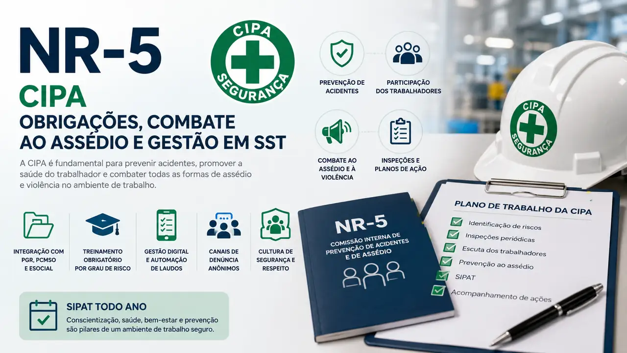 ilustração sobre regras e normas da NR5